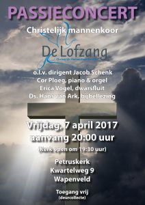 Passieconcert Christelijk Mannenkoor De Lofzang @ Petruskerk Wapenveld | Wapenveld | Gelderland | Nederland